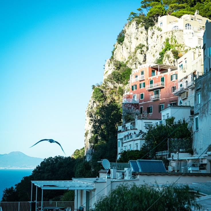 Entertainment zone at night in United States